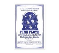 Spreadshirt Pink Floyd Concert À Zurich Poster 40x60 cm, taille unique, blanc