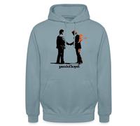 Spreadshirt Pink Floyd Couverture Et Logo Sweat À Capuche Unisexe, XL, Bleu fumée