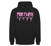 Spreadshirt Pink Floyd Pism Logo Rose Sweat À Capuche Unisexe, S, Noir