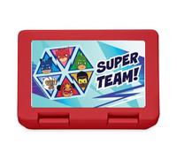 Spreadshirt PJ Masks Super Team Avec Différents PJ Masks Lunch Box, taille unique, rouge