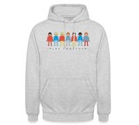 Spreadshirt Playmobil Figurine Play Together Sweat À Capuche Unisexe, M, Gris Clair chiné