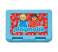 Spreadshirt Playmobil Logo Et Personnages Classiques Lunch Box, taille unique, bleu saphir