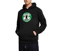 Spreadshirt Popeye Plant Based and Powerful Sweat À Capuche Homme Premium, M, Noir