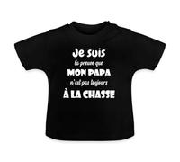 Spreadshirt Preuve Papa n'est Pas Toujours À La Chasse T Shirt Bébé Bio