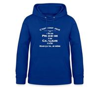 Spreadshirt Princesse & Cavalière Sweat À Capuche Femme, M, Bleu Royal