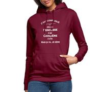 Spreadshirt Princesse & Cavalière Sweat À Capuche Femme, S, Bordeaux