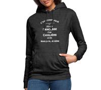 Spreadshirt Princesse & Cavalière Sweat À Capuche Femme, S, Charbon