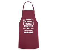 Spreadshirt Quand Je Cuisine Faut Pas Me Stresser Humour Cuisine Tablier Cuisine, taille unique, bordeaux