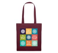 Spreadshirt Quatre Accords Toltèques Spirituel Tote Bag, Taille Unique, Bordeaux