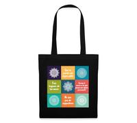 Spreadshirt Quatre Accords Toltèques Spirituel Tote Bag, Taille Unique, Noir