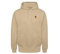 Spreadshirt Renard Rusé Broderie Sweat À Capuche Unisexe, M, Beige