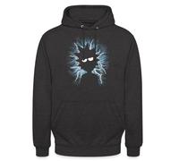 Spreadshirt Rick et Morty Le Scientifique Électrisé Sweat À Capuche Unisexe