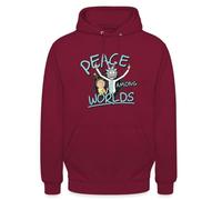 Spreadshirt Rick & Morty Peace Among Worlds Sweat À Capuche Unisexe