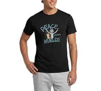 Spreadshirt Rick & Morty Peace Among Worlds T Shirt Homme