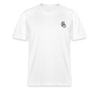 Spreadshirt Rick & Morty Têtes comme Design De Broderie T Shirt Bio Unisexe, M, Blanc