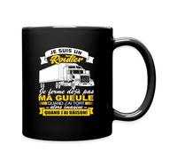 Spreadshirt Routier Citation Drôle Humour Toujours Raison Tasse Mug, taille unique, noir