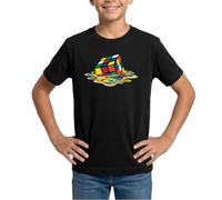 Spreadshirt Rubik's Cube en Train De Fondre Jouet Culte T Shirt Ado