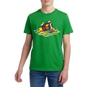 Spreadshirt Rubik's Cube en Train De Fondre Jouet Culte T Shirt Ado Premium