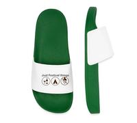 Spreadshirt Saison Des Festivals Cadeau Camping Cariste Claquettes Femme Piscine, 36, vert foncé