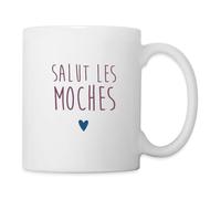 Spreadshirt Salut Les Moches Mug Blanc, taille unique, blanc