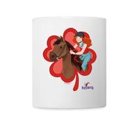 Spreadshirt Schleich Horse Club Hannah et Cayenne Mug Blanc, taille unique, blanc