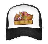 Spreadshirt Scooby-Doo Bande Groovy Casquette Trucker, Taille Unique, Blanc/Noir