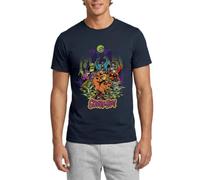 Spreadshirt Scooby-Doo Scooby avec Shaggy Rogers Halloween T Shirt Homme, L, Marine