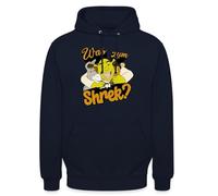 Spreadshirt Shrek Design avec Âne, Shrek & Le Chat Potté Sweat À Capuche Unisexe, XXL, Marine