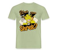 Spreadshirt Shrek Design avec Âne, Shrek & Le Chat Potté T Shirt Homme, S, Vert Sauge
