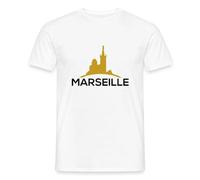 Spreadshirt Silhouette Marseille Ville T Shirt Homme