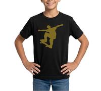 Spreadshirt Skateboard Silhouette Skateur Saut T Shirt Ado