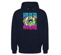 Spreadshirt SOS Fantômes Ghostbusters Hot-Dogs Et Bouffe-Tout Sweat À Capuche Unisexe, M, Marine