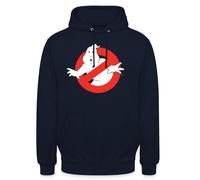 Spreadshirt SOS Fantômes Ghostbusters Logo Sweat À Capuche Unisexe, 4XL, Marine