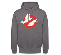 Spreadshirt SOS Fantômes Ghostbusters Logo Sweat À Capuche Unisexe, L, Gris éléphant