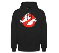 Spreadshirt SOS Fantômes Ghostbusters Logo Sweat À Capuche Unisexe, XL, Noir