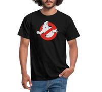 Spreadshirt SOS Fantômes Ghostbusters Logo T Shirt Homme, 4XL, Noir
