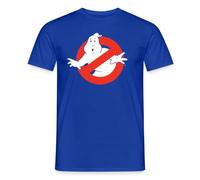 Spreadshirt SOS Fantômes Ghostbusters Logo T Shirt Homme, M, Bleu foncé