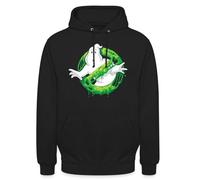 Spreadshirt SOS Fantômes Ghostbusters Slime Logo Sweat À Capuche Unisexe, L, Noir