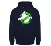 Spreadshirt SOS Fantômes Ghostbusters Slime Logo Sweat À Capuche Unisexe, S, Marine