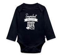 Spreadshirt Soyons Fous Maman Papa Et Moi Body Manches Longues Bébé Bio