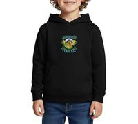 Spreadshirt Spirit Et Lucky Awesome Fearless - Cadeau Cheval/Équitation Sweat À Capuche Enfant Premium, 158/164 (12 Ans), Noir