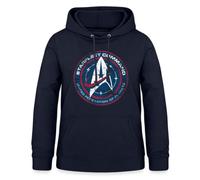 Spreadshirt Star Trek Discovery Emblème Starfleet Command Sweat À Capuche Femme, S, Marine