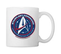 Spreadshirt Star Trek Discovery Emblème Starfleet Merch Mug Blanc