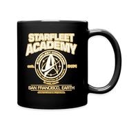 Spreadshirt Star Trek Discovery Starfleet Collège Marchandise Mug Tasse, taille unique, noir