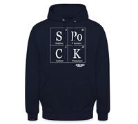 Spreadshirt Star Trek Spock Tableau périodique Sweat À Capuche Unisexe