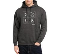 Spreadshirt Star Trek Spock Tableau périodique Sweat À Capuche Unisexe, S, Charbon