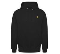 Spreadshirt Star Trek The Original Series Crew Logo Broderie Sweat À Capuche Unisexe, 3XL, Noir