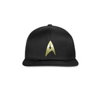 Spreadshirt Star Trek The Original Series L’équipage Logo Casquette Snapback, Taille Unique, Noir/Noir
