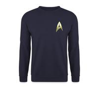 Spreadshirt Star Trek The Original Series L’équipage Logo Sweat Unisexe, S, Marine