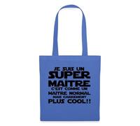 Spreadshirt Super Maître Cool Cadeau Maitre d'École Original Tote Bag, Taille Unique, Bleu pâle